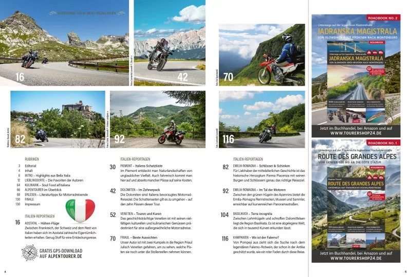 ALPENTOURER SPEZIAL ITALIEN Vol. 3 Inhalt